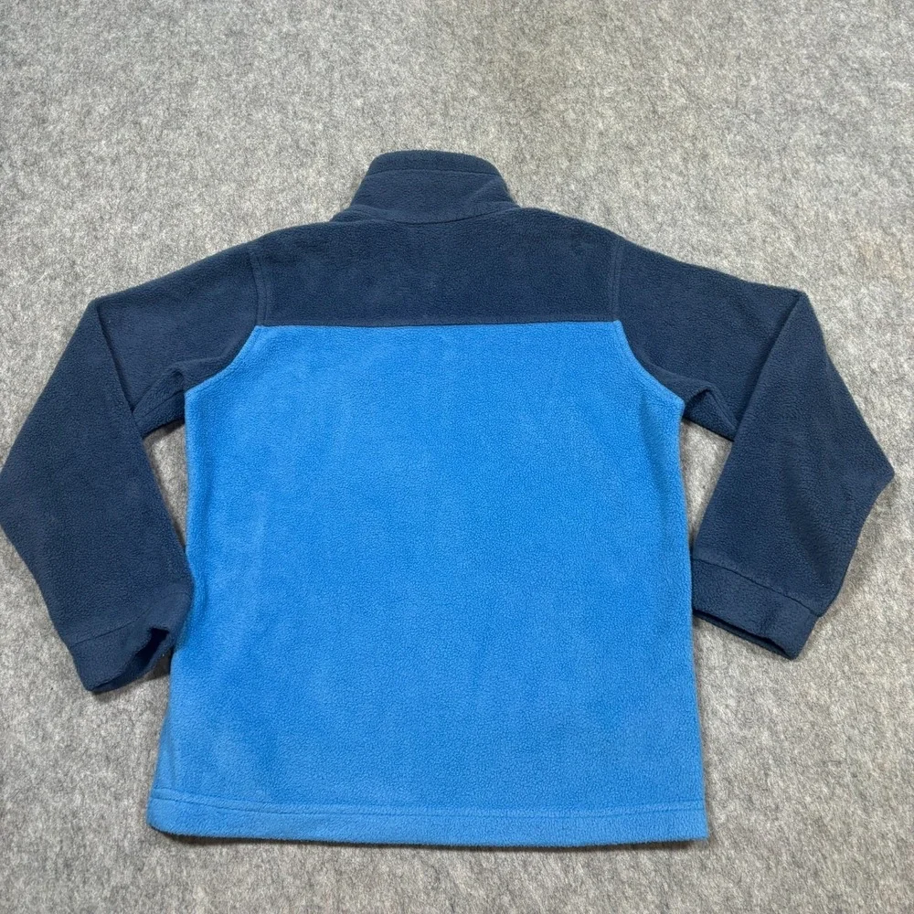 Columbia Fleece Jacket Men's Size Small Blue Full-Zip Mock Neck Outdoor Coat